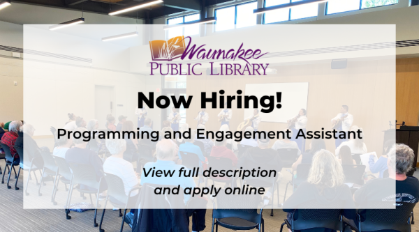 Now Hiring Programming and Engagement Assistant - View full description and apply online